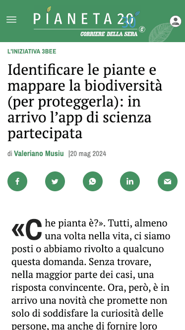 Identificare le piante e mappare la biodiversità (per proteggerla): in arrivo l’app di scienza partecipata