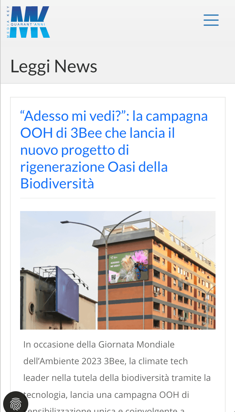 “Adesso mi vedi?”: la campagna OOH di 3Bee che lancia il nuovo progetto di rigenerazione Oasi della Biodiversità